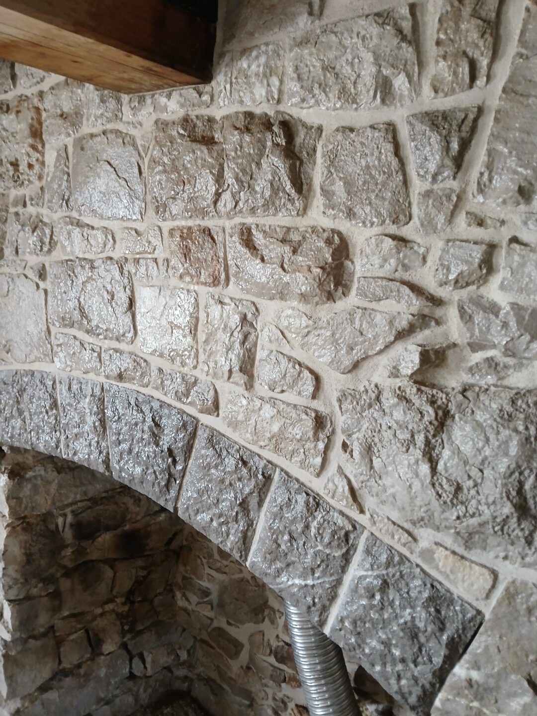 old cobble stone stairway with front gate